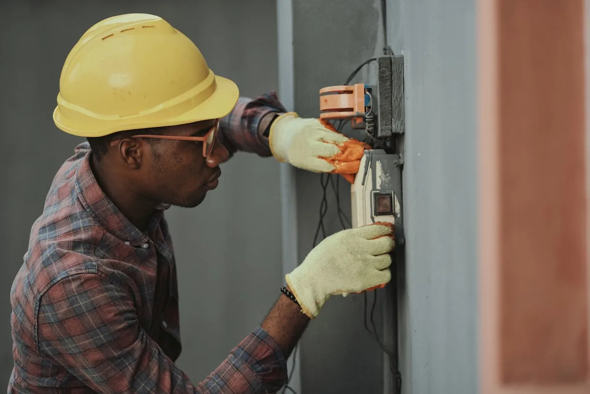 Electrical wiring installation in a building